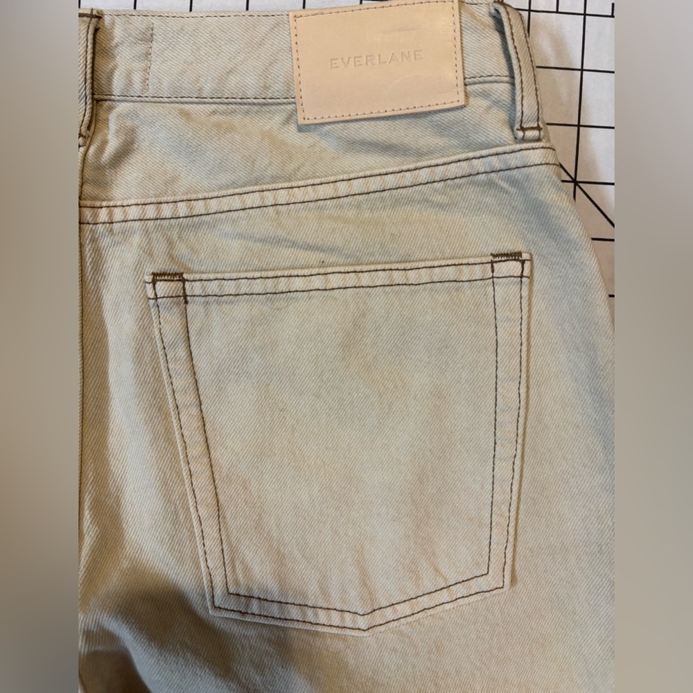 NWOT Everlane Women’s Size 28 Regular Pure Clay Ecru High Rise Jeans - Picture 9 of 12